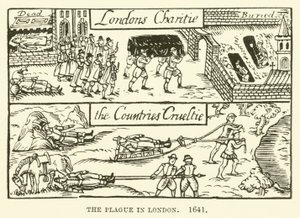 Die Pest in London, 1641 von English School